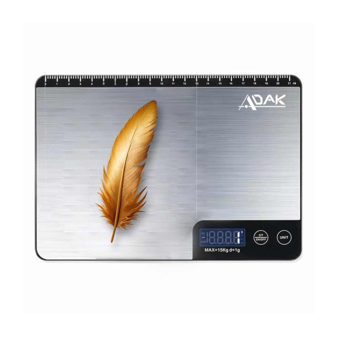 ADAK Precision Digital Kitchen Scale 15 kg