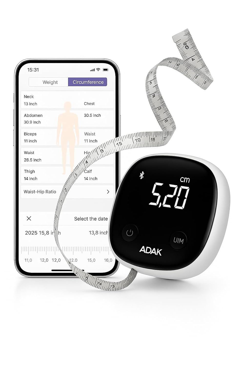 ADAK Smart Body Measuring Tape