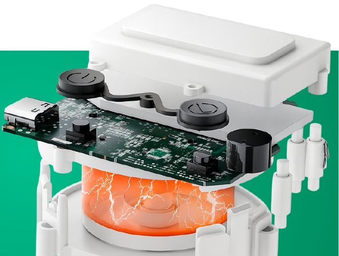 Magnetic induction movement inside the smart tape